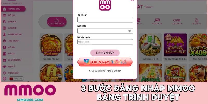 3 bước đăng nhập MMOO bằng trình duyệt